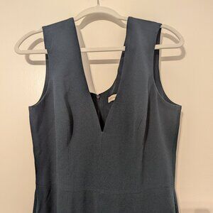 Dress The Population Plunge V Neck Sandra Trumpet Gown Dress Pine Green XL